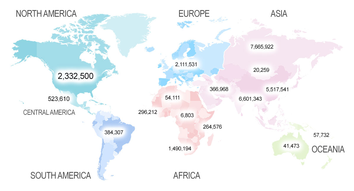 StandUpGirl World-Visitor Map