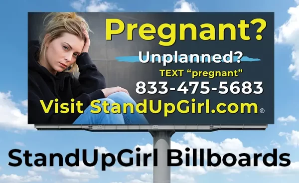standupgirl billboard